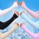 Summer Ice Silk Cooling Sleeves, UV Protection Gloves for Women and Men, Ice Silk Arm Sleeves for Sun Protection - Image 7