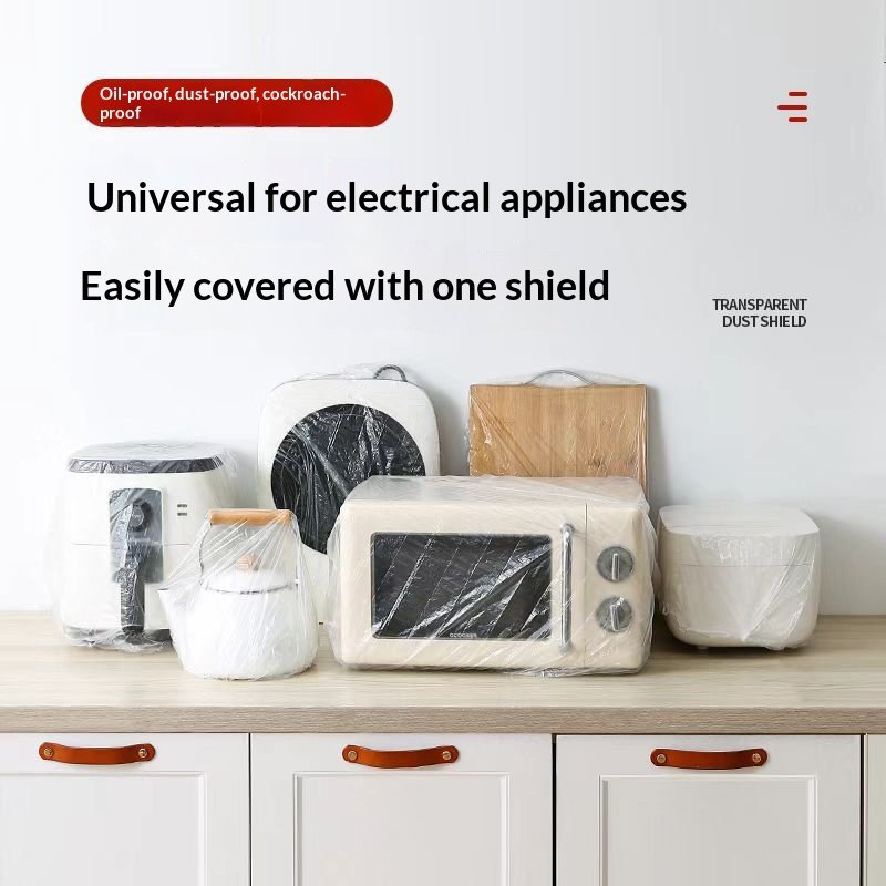 O1CN012sykna2IWFarwYkFR_2215906129293-0-cibjpg_b05e25f7eae1591c-f Appliance dustproof, rainproof, waterproof disposable large protective film cover for microwave ovens, rice cookers, and household use - Image 1