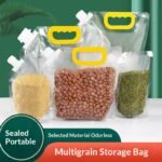 Grain storage seal bags, food-grade grain storage pouches, portable nozzle bags, household rice packaging bags